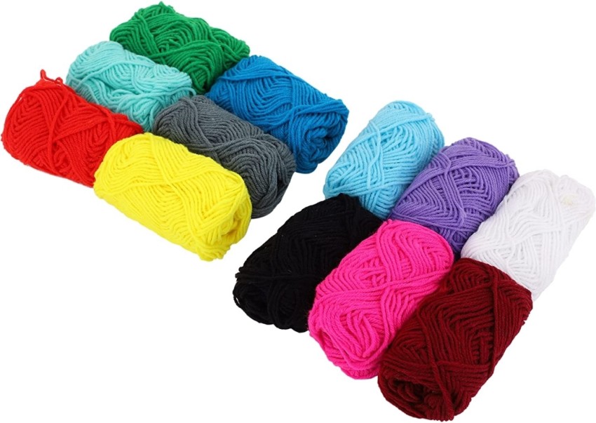 12pcs Multicolor Yarn Knitting Supplies , Crochet Craft For
