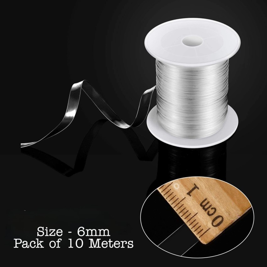 10.94 Yards(10m) Clear Elastic Strap 0.59 Wide Transparent Elastic Band  Clear Bra Strap Lightweight Clear Elastic