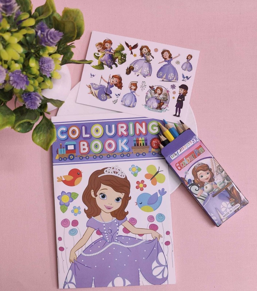 AMANVANI Princess Colouring Book for Girls Colouring Kit for  Children Kids Gift Set 2pcs - Birthday Return Gifts