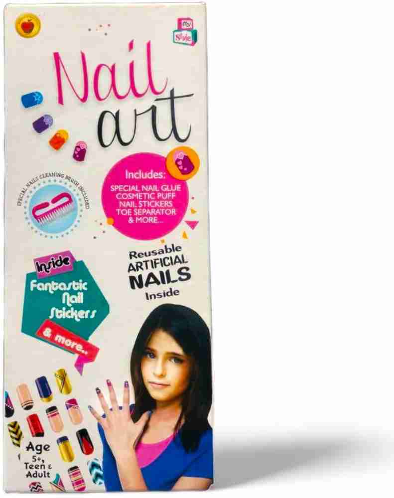 SARASI Nail Art Studio Kit For Girls Pretend Play Nail Make Up Game For  Girls Best For Birthday Best For Gift - Nail Art Studio Kit For Girls  Pretend Play Nail Make