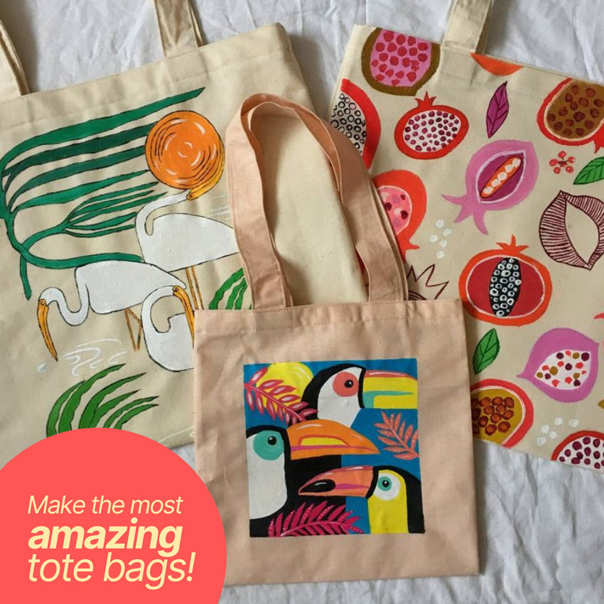 Kitsters DIY Tote Bag Painting Kit Birthday Gifting Items Activity for Kids Adults DIY Tote Bag Painting Kit Birthday Gifting Items Activity for Kids Adults shop for Kitsters