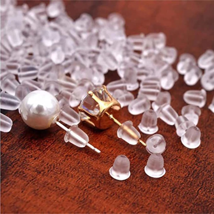 NAVMAV Safety Back for Earing Backpush Clear 400pc Rubber Earring Stoppers  - Safety Back for Earing Backpush Clear 400pc Rubber Earring Stoppers . shop  for NAVMAV products in India.