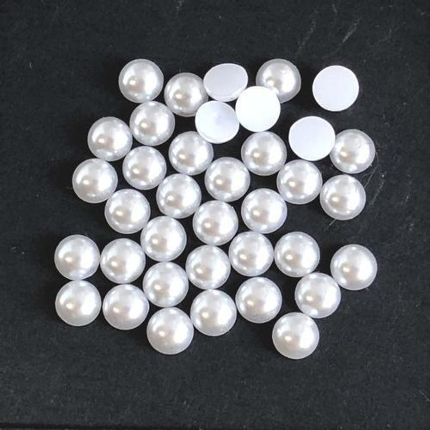 Flat pearls for crafts deals