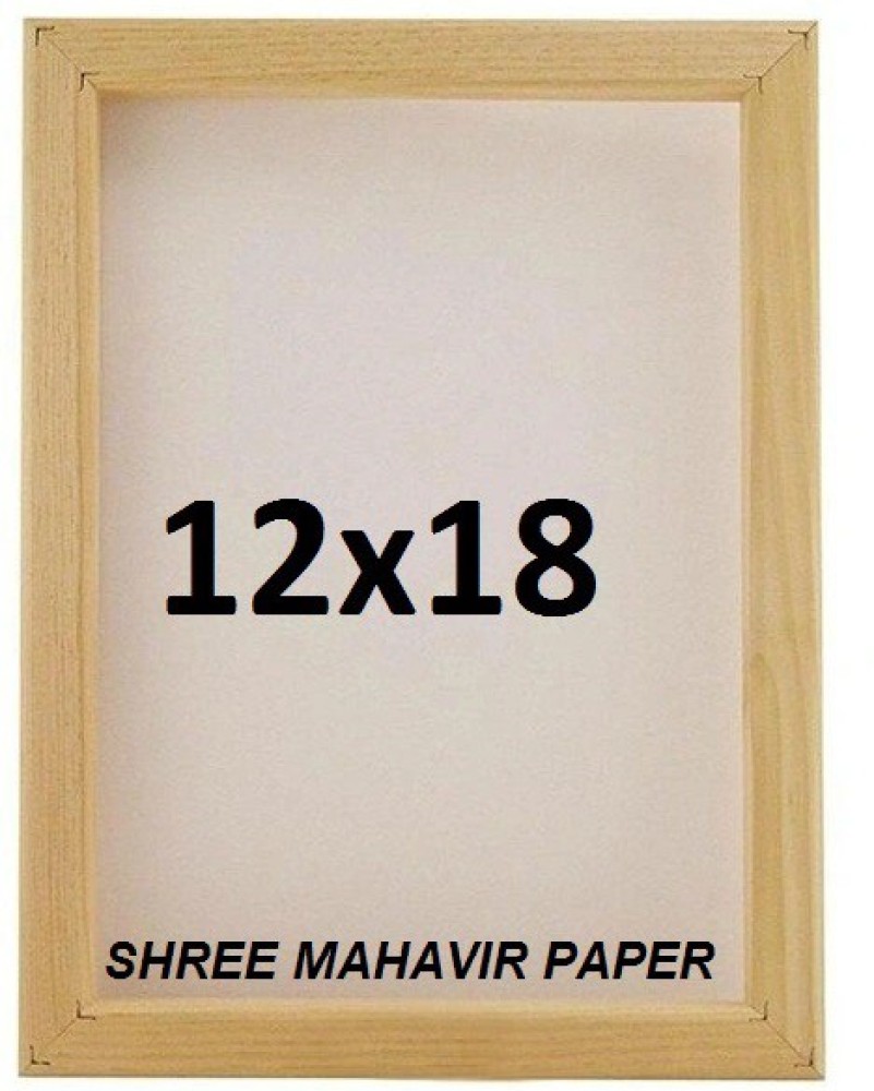 SHREE MAHAVIR PAPER Wooden Screen Printing Frame Size 12x18 With Mesh -  Wooden Screen Printing Frame Size 12x18 With Mesh . shop for SHREE MAHAVIR  PAPER products in India.