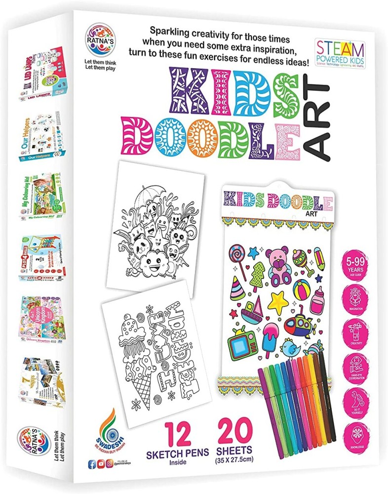 RATNA'S Kids Doodle Art let The Child Learn and Fun with Coloring