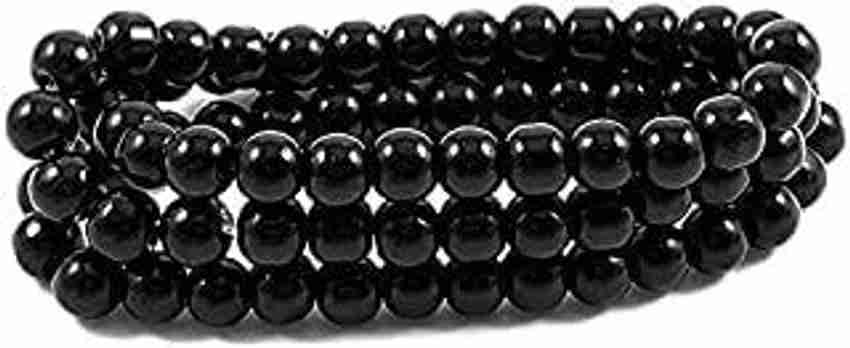Yooko Pack Of 3 Black Moti Mala For Men Women Girls black