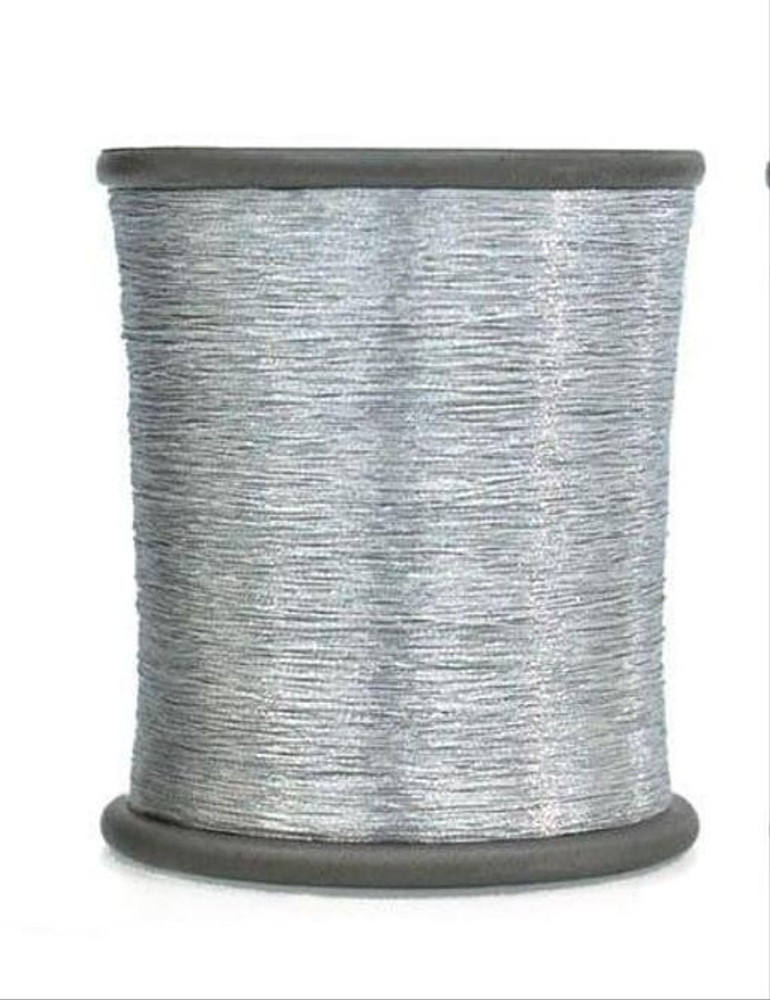 maggam work with silver thread