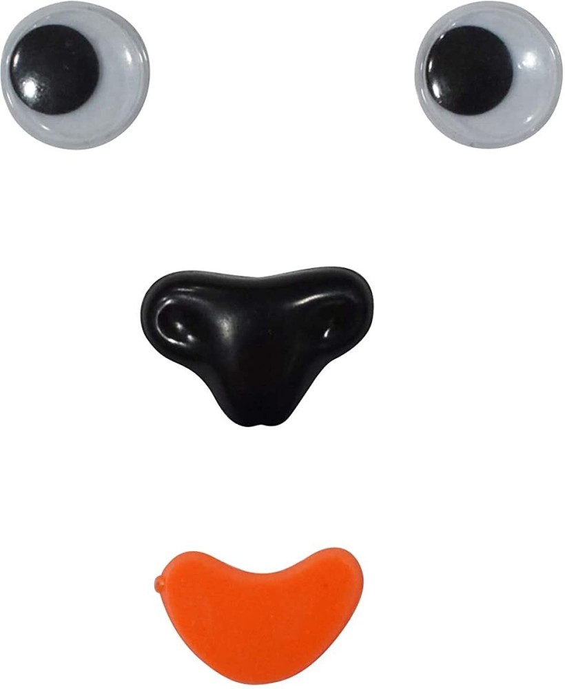 100 PCS 12mm Self-Adhesive Googly Wiggle Eyes for India