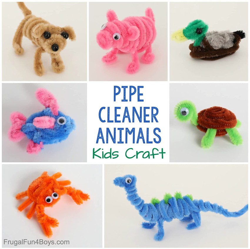  250-Pcs Craft Pipe Cleaners (30 Colors) - Pipe