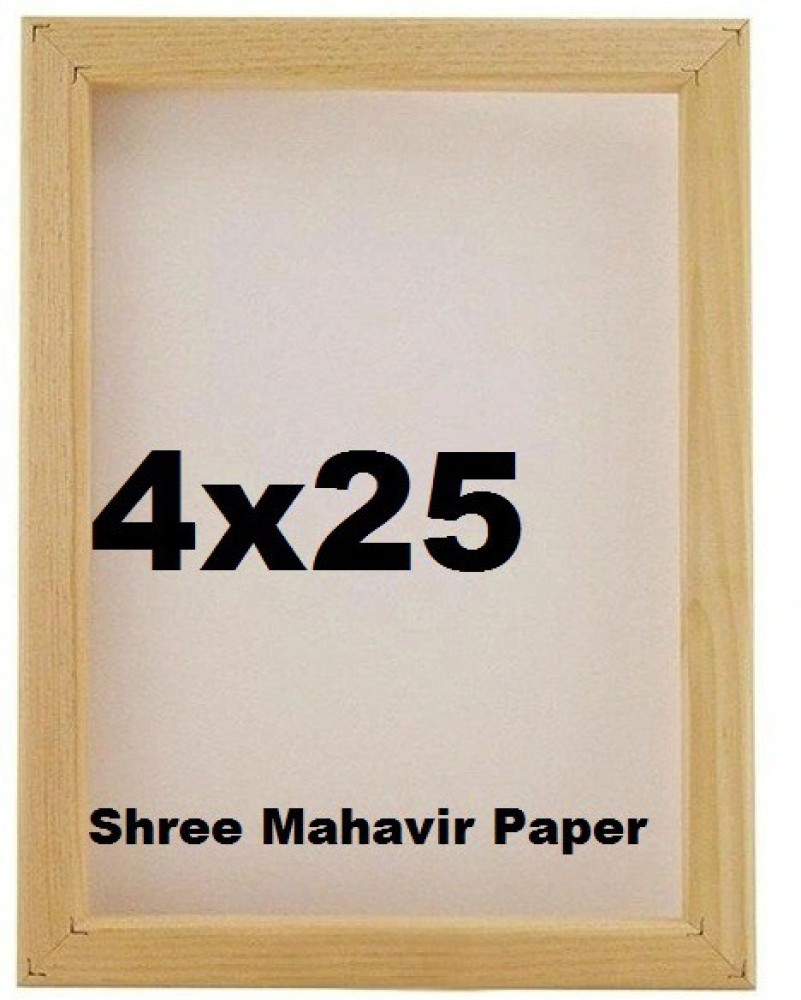 SHREE MAHAVIR PAPER Wooden Screen Printing Frame Size 4*6 With