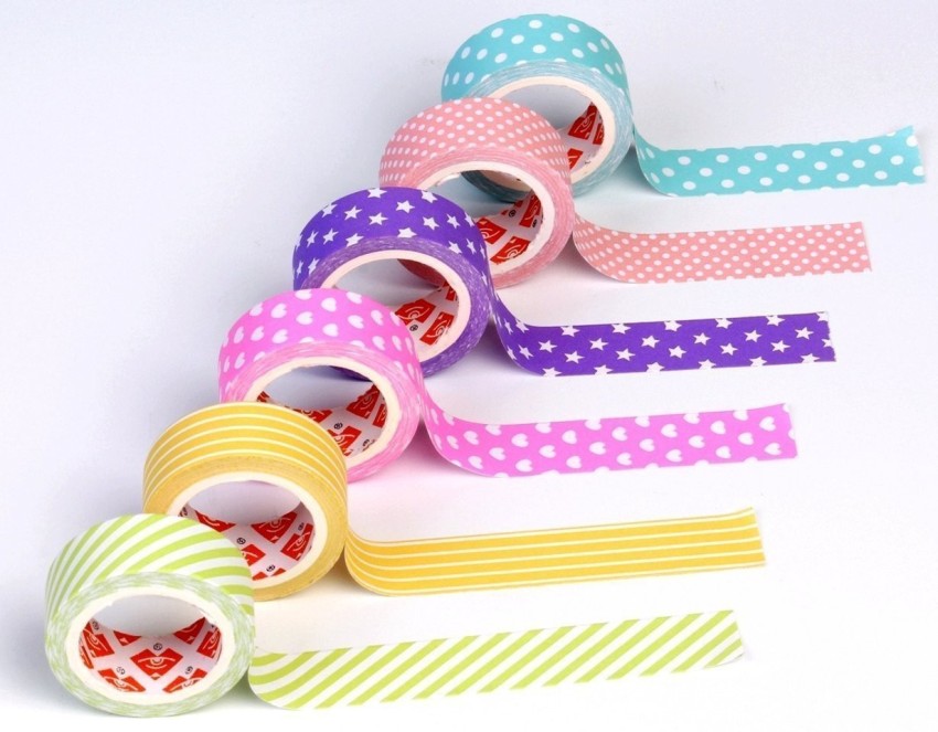 Huaai Office&Craft&Stationery Color Tape Adhesive of Multi-Color Various Suitable Colors Craft for Children's Office & Stationery Multicolor, Size