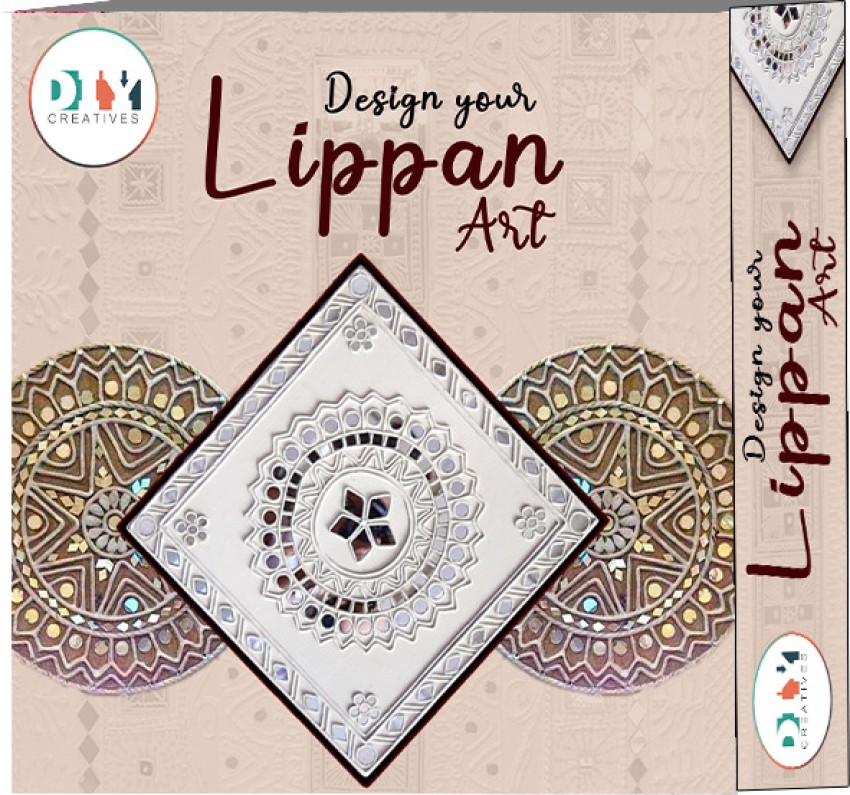 Lippan Art Material DIY Kit, A Kit With Lippan Mirror MDF Coasters Ceramic  Cone Mould It Clay Acrylic Paint Material Art and Craft Kit 