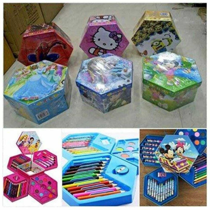 Multicolor Art Box Coloring Box Set Art Set Colour Kit 46 Pcs