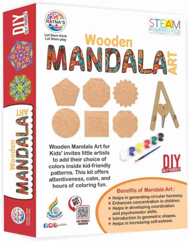 RATNA'S Mandala art A perfect Coloring kit for all ages (1069) - Mandala art  A perfect Coloring kit for all ages (1069) . shop for RATNA'S products in  India.