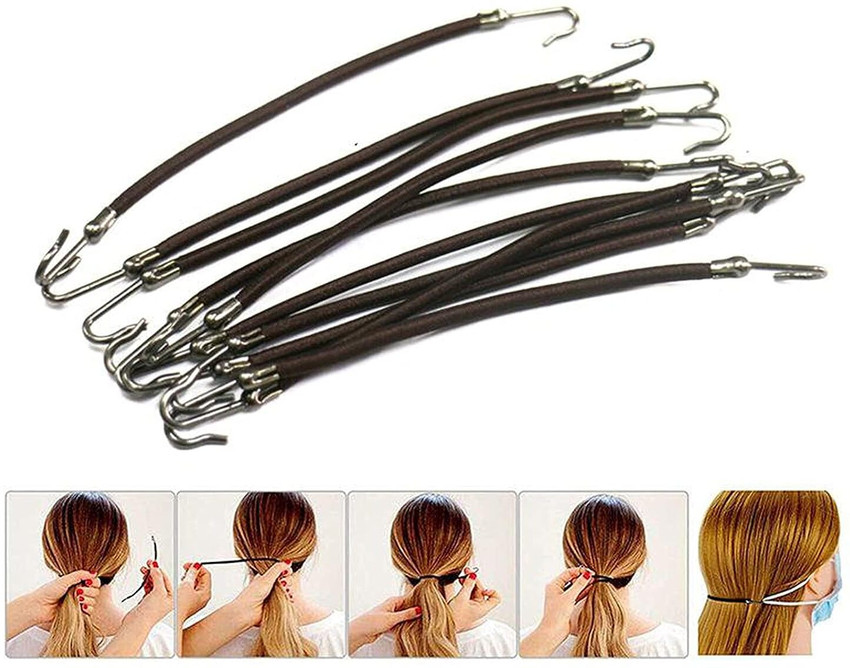 Ponytail hooks shop holder bungee bands