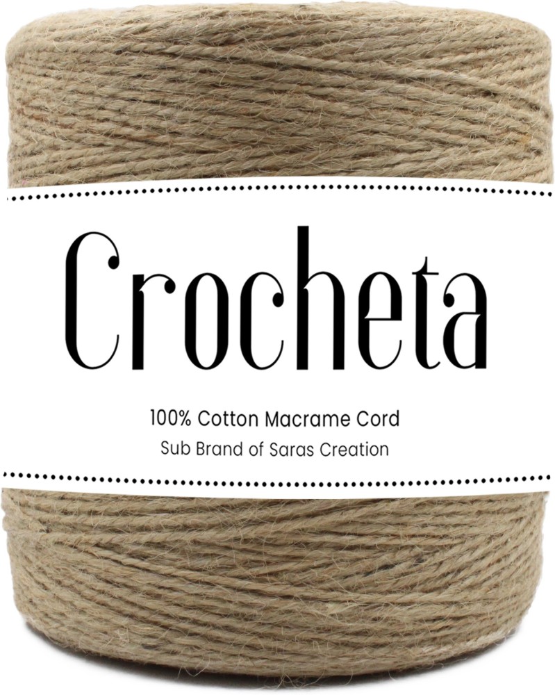 Crocheta Natural 2 Ply 500 m Jute Rope Twine Rope String Thread for Craft  Decoration. - Natural 2 Ply 500 m Jute Rope Twine Rope String Thread for  Craft Decoration. . shop