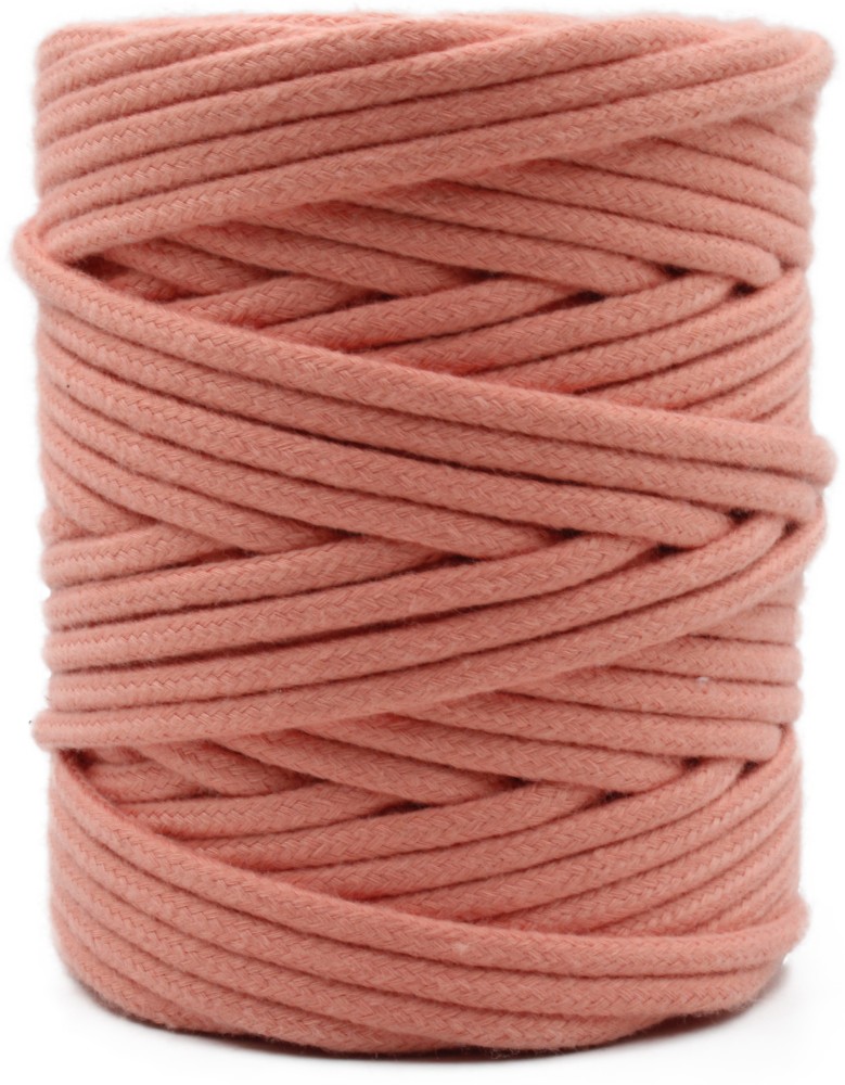 Braided cotton cord 4mm - Light-peach