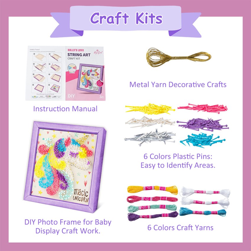 Craft-tastic Unicorn String Art Craft Kit