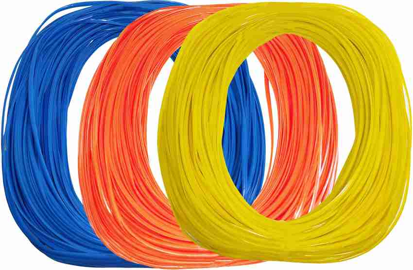 Sky Quality Plastic Koodai Wire Chair BasketVases packOf3 L