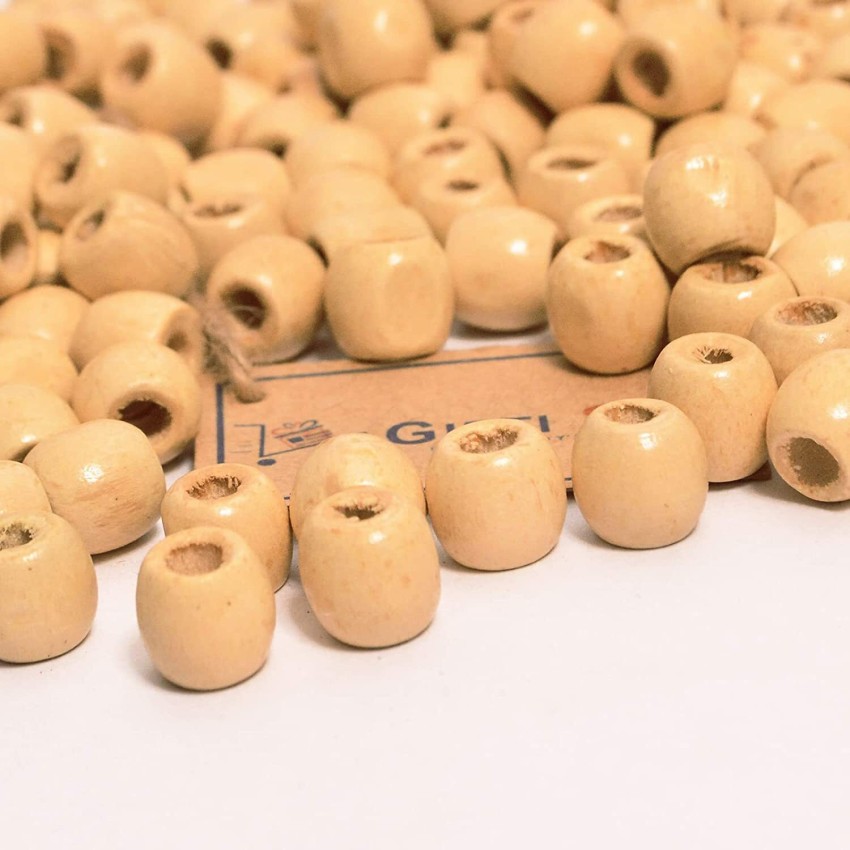 100pcs/200pcs Wooden Beads For Crafts, Large Hole Beads For
