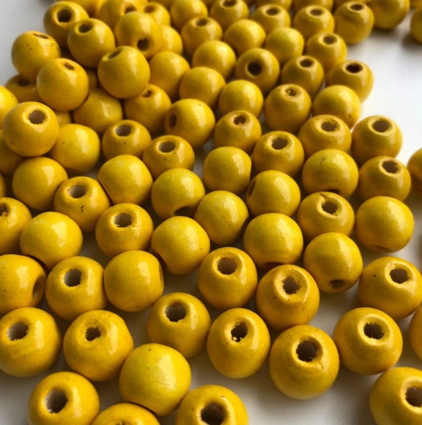 Craft Affair, Wooden Macrame Beads 12mm Large Hole Loose Spacer For Art &  Craft Jewelry 