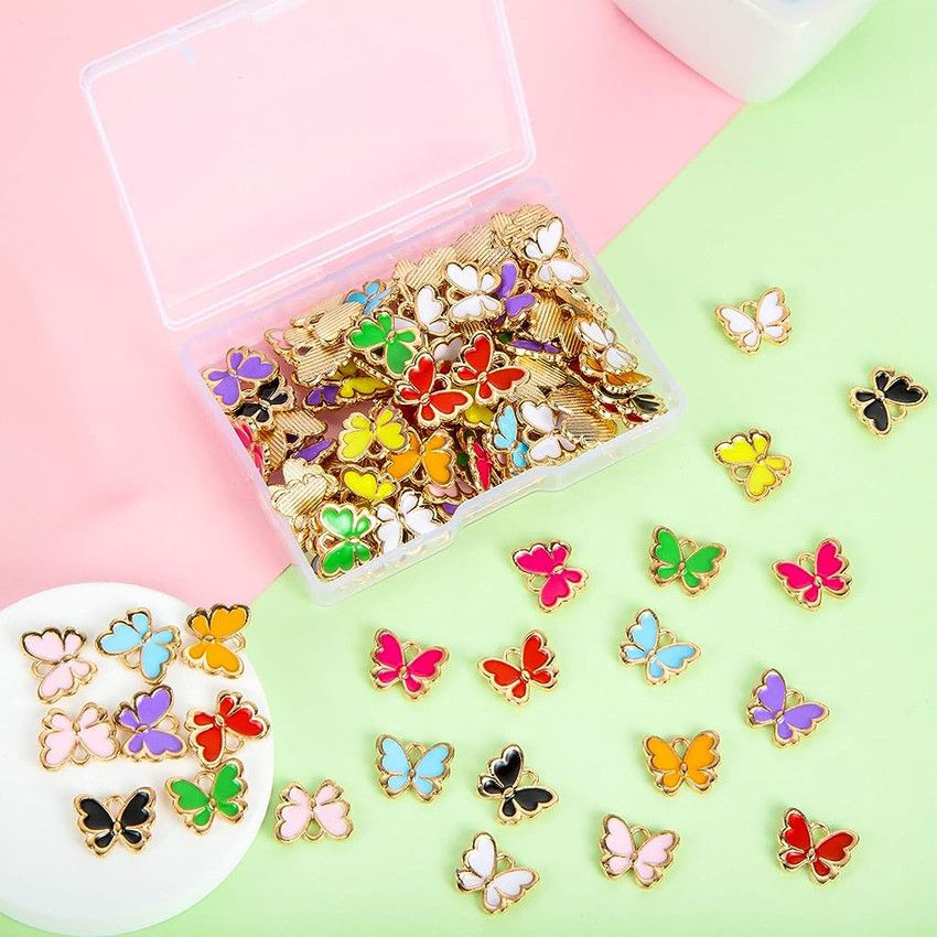 Butterfly charms for jewelry making deals