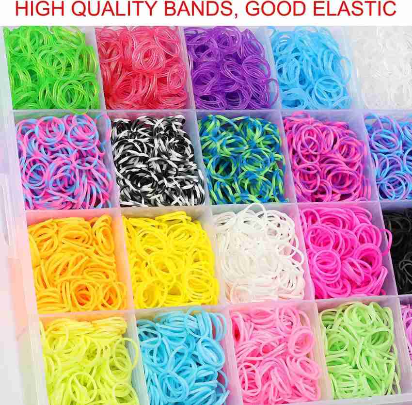 Rubber Bands Bracelet Kit Making Kit DIY 1500 Bands India