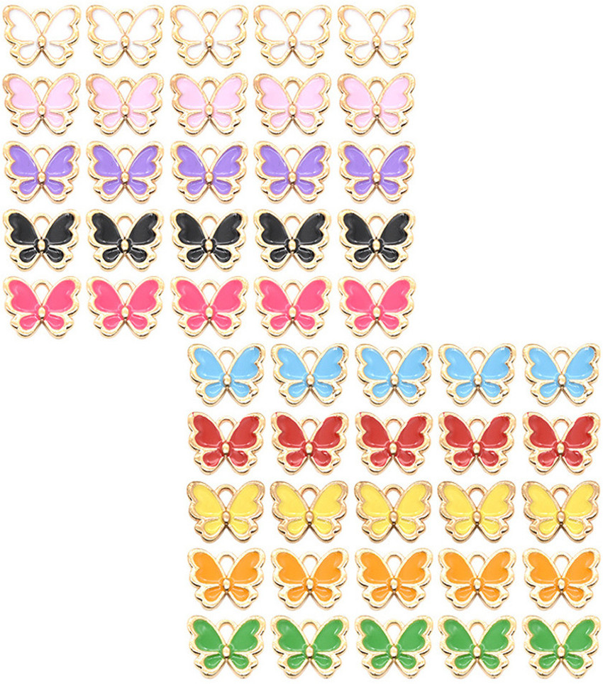 Colorful butterfly shop charms