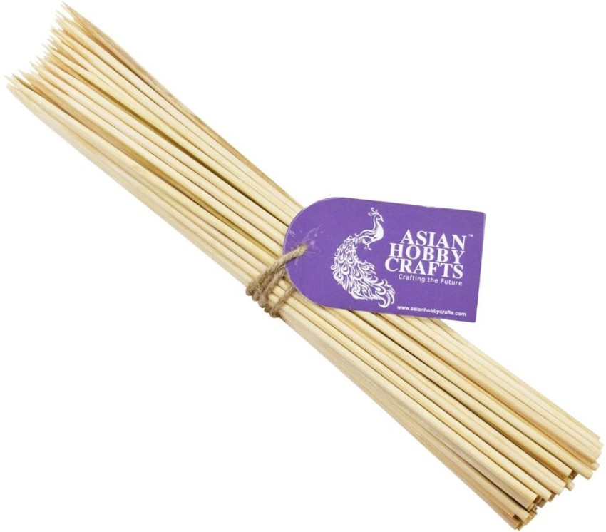 ASIAN HOBBY CRAFTS Satay Sticks Bamboo Skewers: 150 pcs Approx : Size : 10  inches - Satay Sticks Bamboo Skewers: 150 pcs Approx : Size : 10 inches .  shop for ASIAN HOBBY CRAFTS products in India.