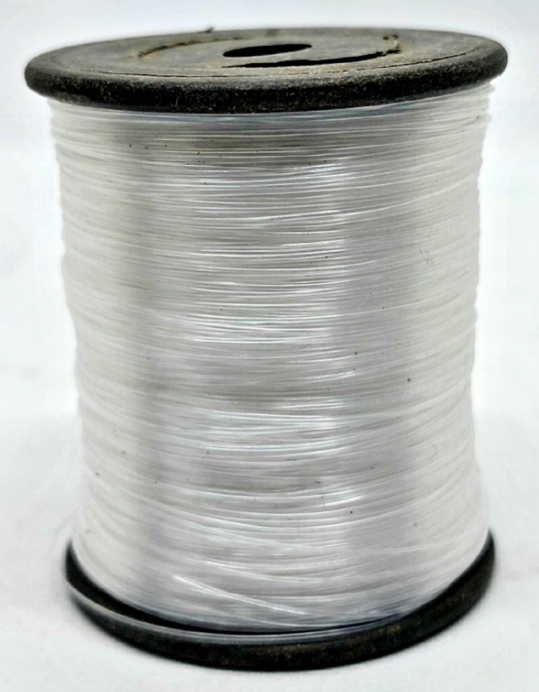 Beadsnpearls White Nylon Plastic Non Elastic Beading Cords For