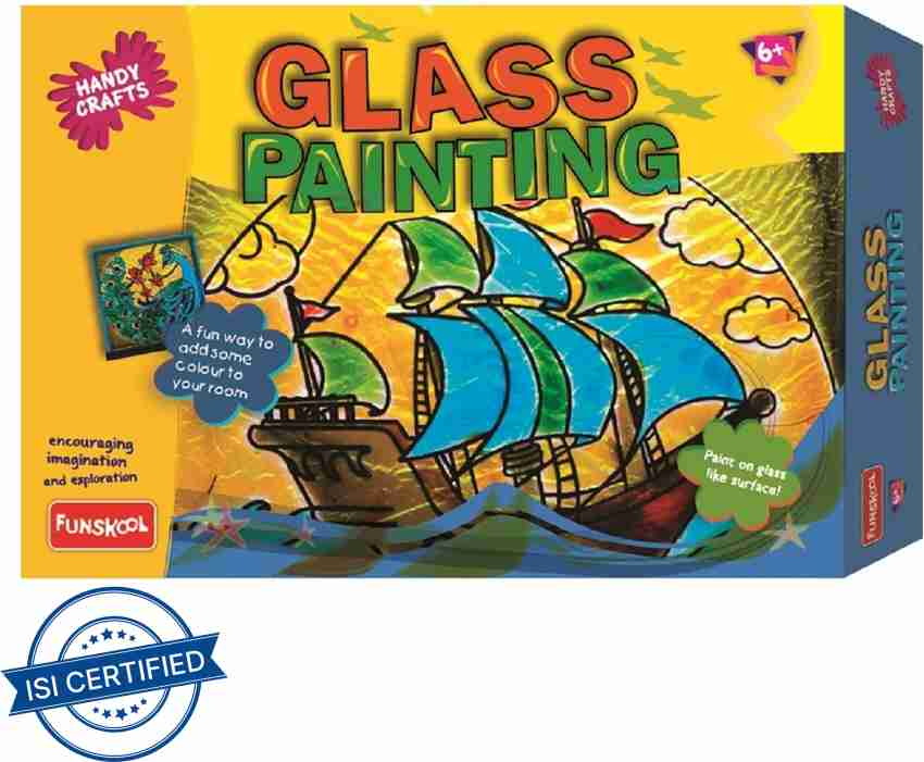 Funskool Glass Painting, Art And Craft Kit, Make Your Own Framed Glass  Painting, 6 Years +, Multi Color, 25.5 x 36 x 6 Cm