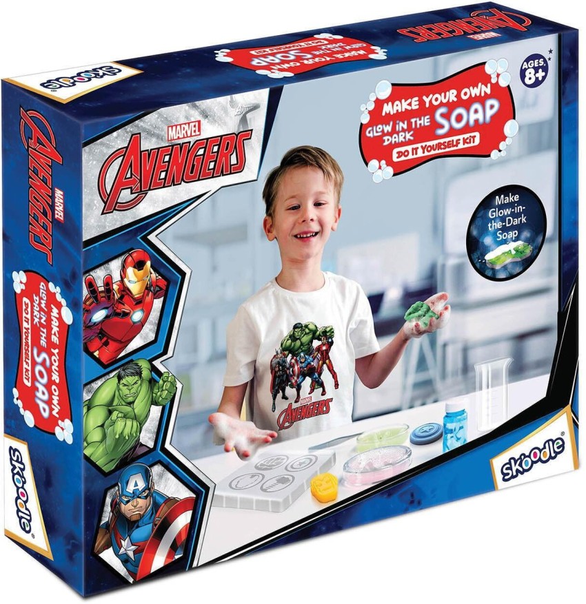 Skoodle Marvel Avengers Make Your Own Glow in The Dark Soap — Toycra