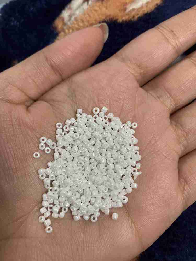 White beads for jewelry making sale