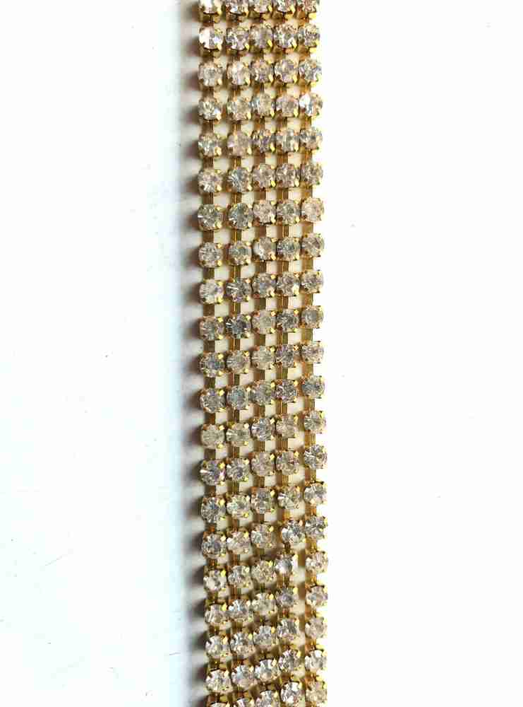 White stone chain for jewellery making on sale