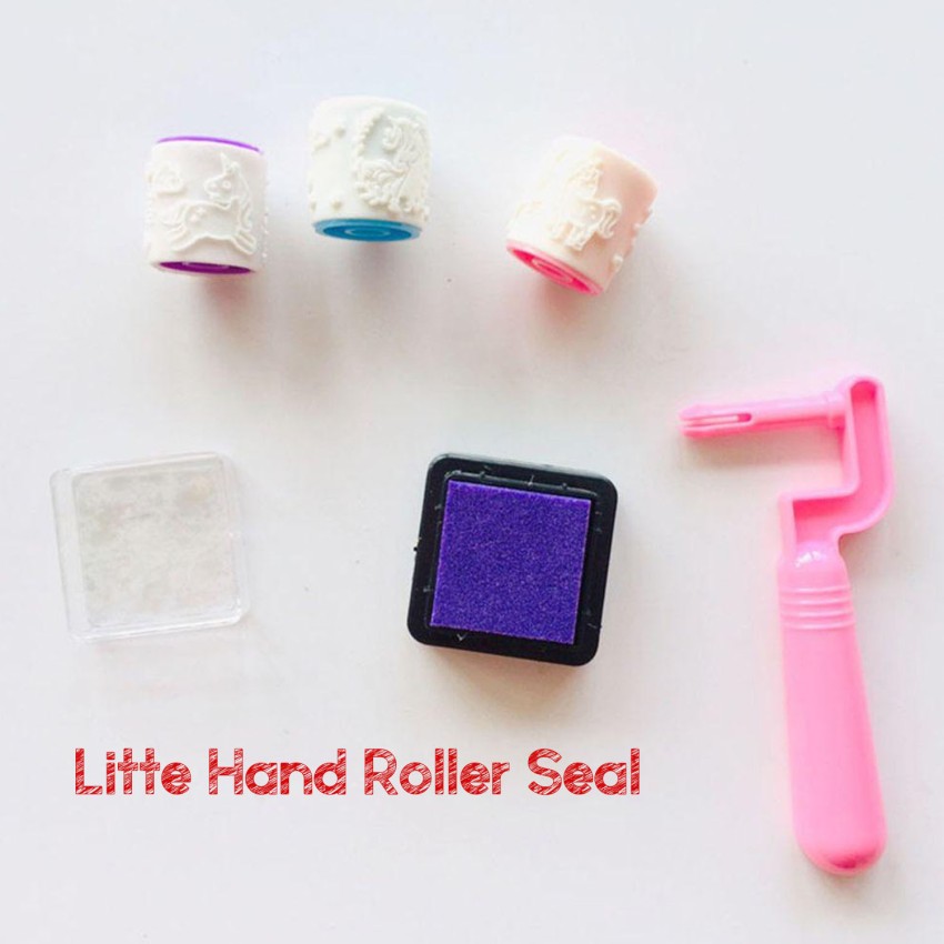 Seal DIY Rollers Knob Hand Account Supply Book Mini Stamps