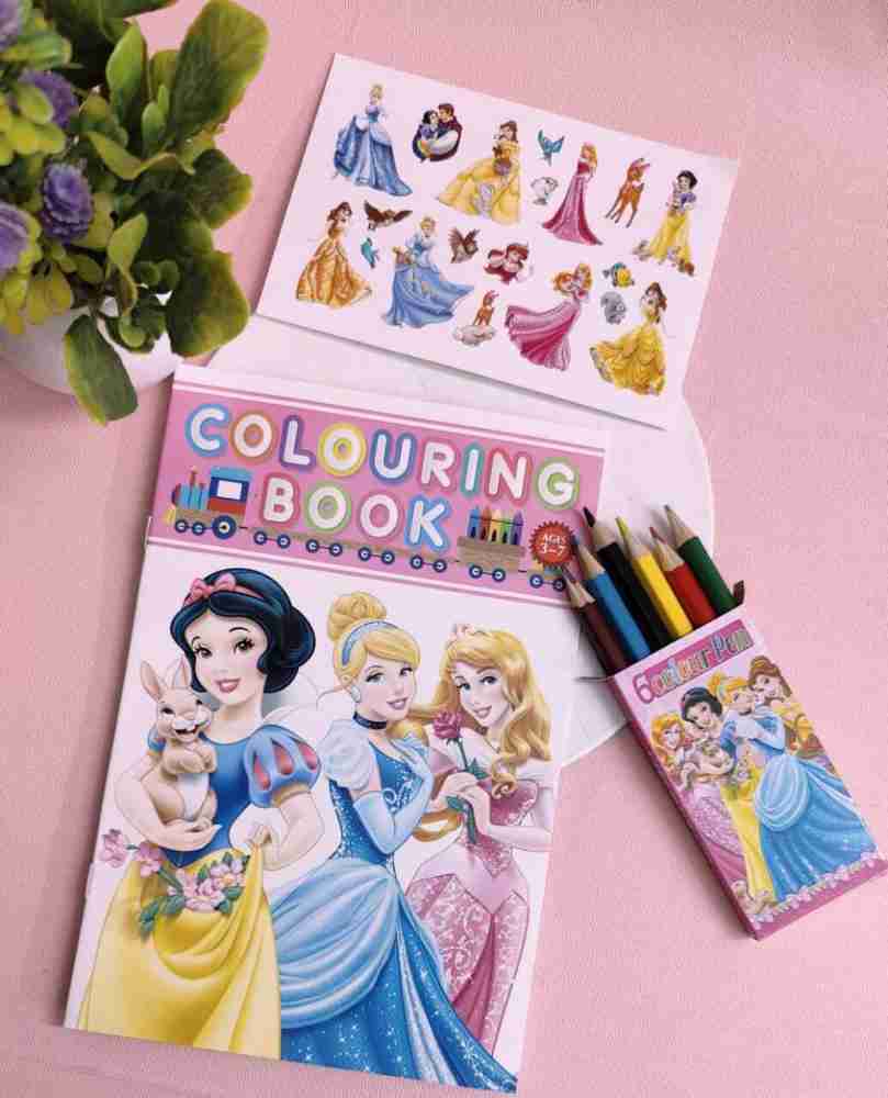 AMANVANI Princess Colouring Book for Girls Colouring Kit for  Children Kids Gift Set 2pcs - Birthday Return Gifts