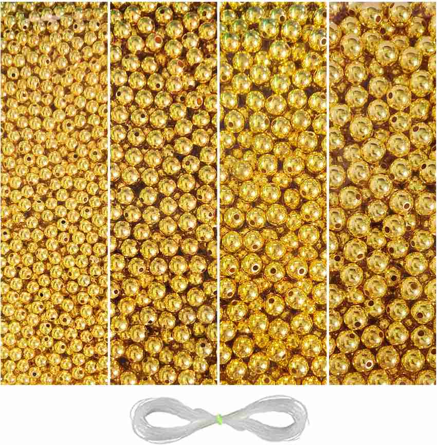 Golden beads sales for jewellery making