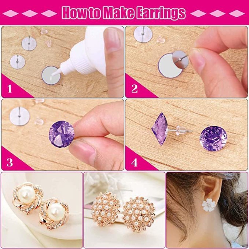 Honbon Earring Backs Clear Rubber Earring Stoppers Clutch Earring Safety  Backs - Earring Backs Clear Rubber Earring Stoppers Clutch Earring Safety  Backs . shop for Honbon products in India.