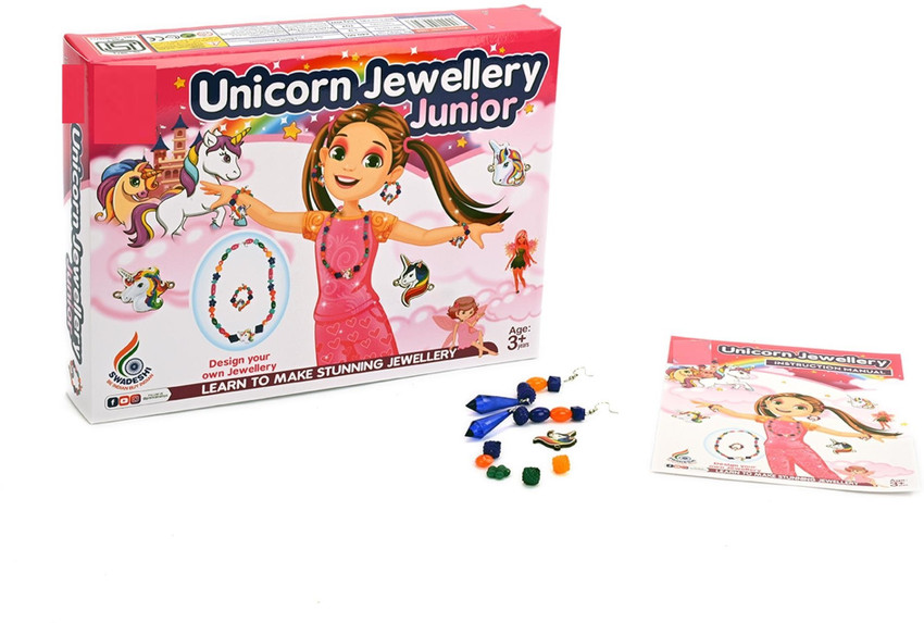 zokato Unicorn Jewellery Junior DIY Kit for Girls to Make Necklaces Unicorn Jewellery Junior DIY Kit for Girls to Make Necklaces Buy Art and craft kit toys in