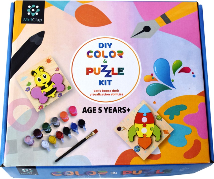 MetClap DIY Color Animal Puzzle Kit Jigsaw Puzzle Fun and Colorful - DIY  Color Animal Puzzle Kit Jigsaw Puzzle Fun and Colorful . shop for MetClap  products in India.