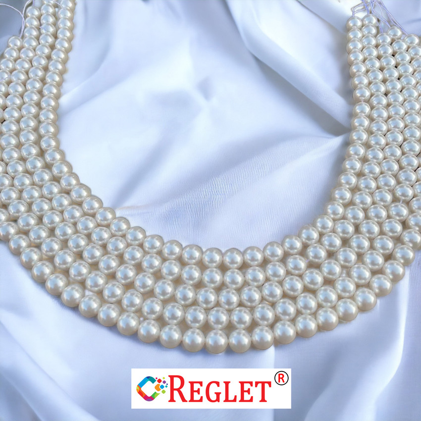 REGLET Bulk Buy 1800 Artificial Off White Pearl Beads for DIY and