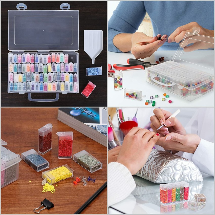 100/56 Pcs Slot Diamond Painting Accessories Tools Beads Container