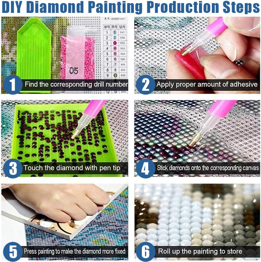 HANNEA Diamond Painting Kit, 12x16inch Cartoon Stitch Diamond