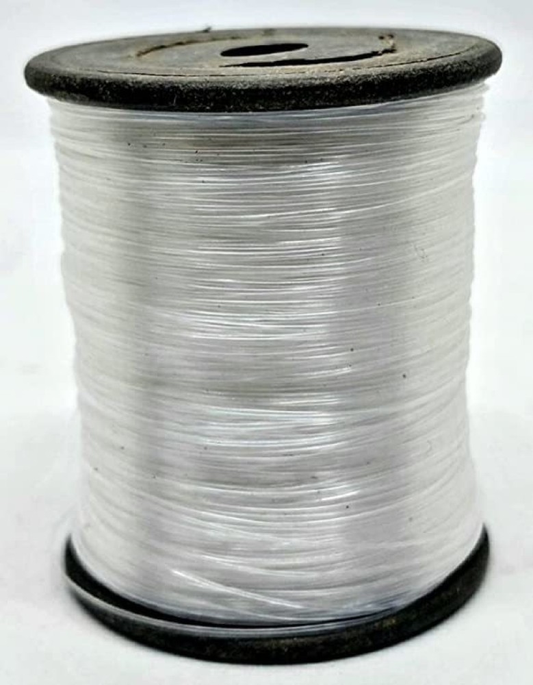 Beadsnpearls 1 Spool, Transparent Nylon Plastic Beading Cords for