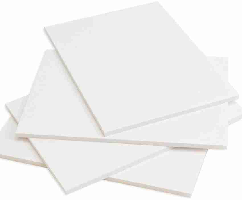 FRKB A4 Size 6 Craft Foam Board Set 3 Mm, White - A4 Size 6 Craft