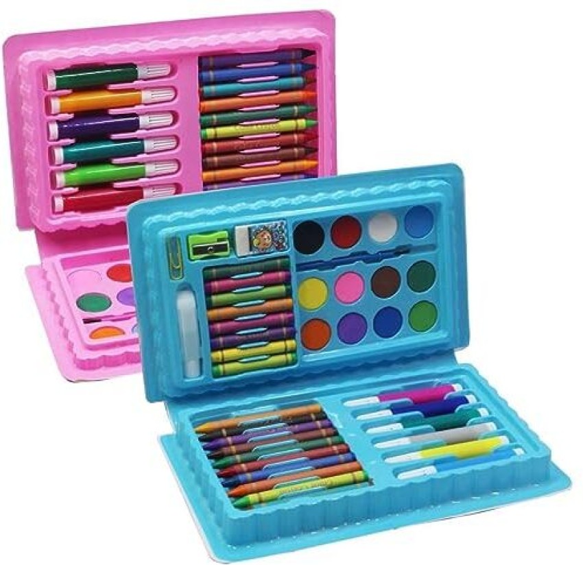 42 Pcs Coloring Kit Set With Crayons, Watercolors and Sketch Pens