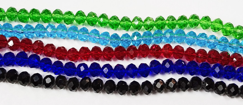 Crystal beads necklace making hot sale
