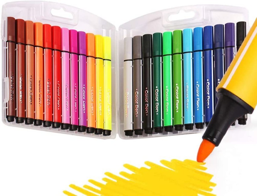 Pulsbery Sketch Pens For Kids (Set of 1, Multicolor) 24 Pc Color Set - Sketch  Pens For Kids (Set of 1, Multicolor) 24 Pc Color Set . Buy Sketch pen  colors for