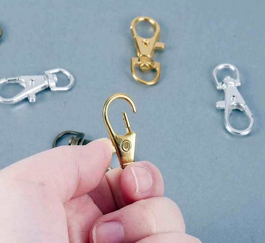 Rarehaunt Curved Lobster Clasps Metal Swivel Lanyard Snap Hook (10 Pcs-  Golden) - Curved Lobster Clasps Metal Swivel Lanyard Snap Hook (10 Pcs-  Golden) . Buy Metal Swivel, Hook, Key Chain, Bracelets