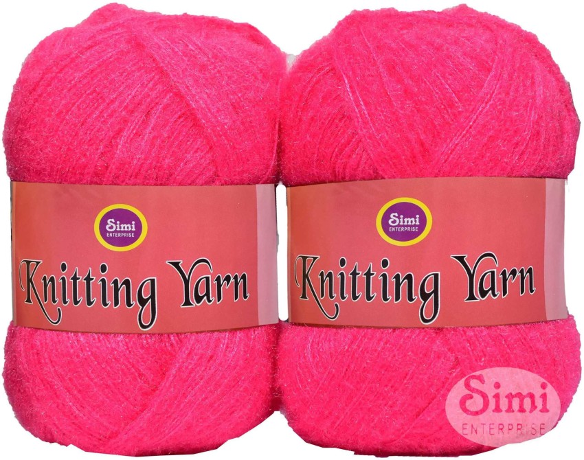 Simi Enterprise Knitting Wool Yarn, Soft Fancy Feather Wool Rose
